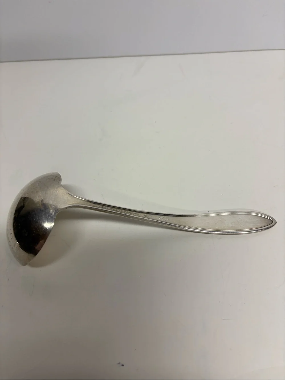 Vintage Roger’s Silverplate Gravy Ladle Floral Scroll